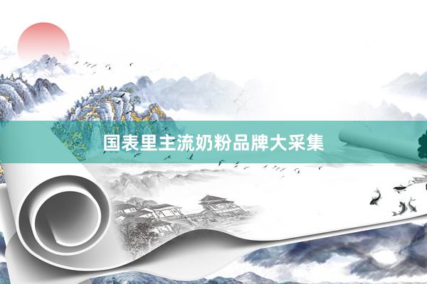国表里主流奶粉品牌大采集